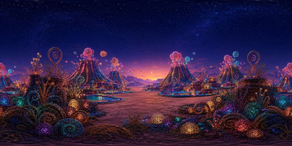 Twilight Volcanic Desert