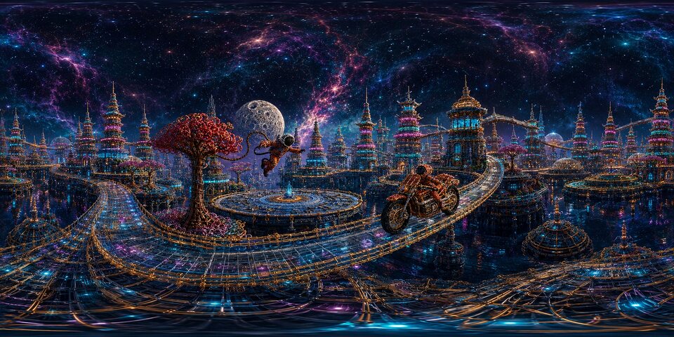 Neon Space City